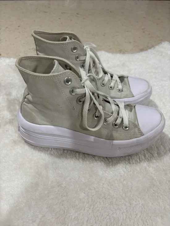 Converse All Star White Upper with Gum Sole - Picture 2 of 11